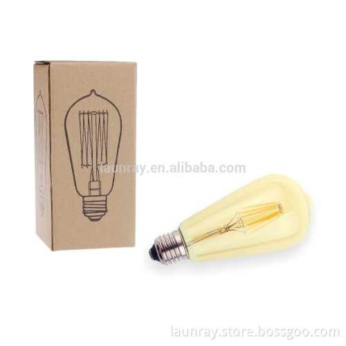 E27 High Lumen 8W LED Filament Lamp ST64 ST21 LED Retro Filament Bulb